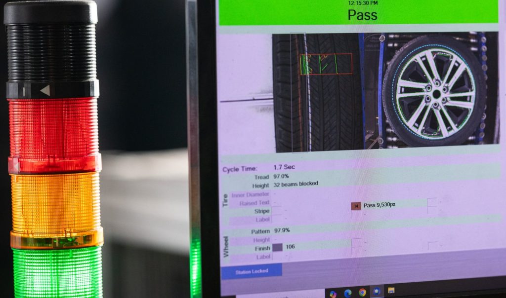 A screen indicating part approval