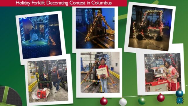 Holiday Forklift Contest in Columbus